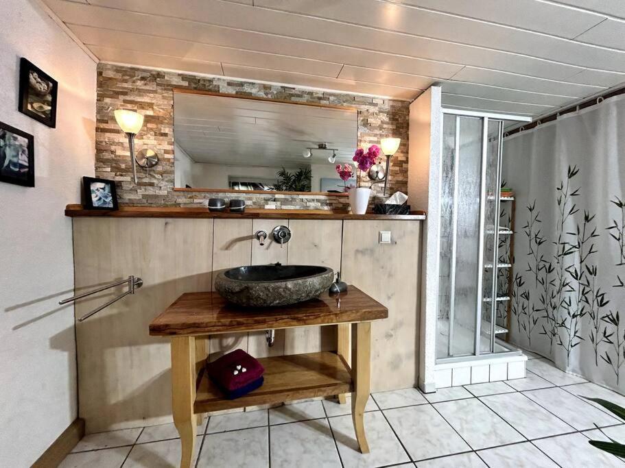 Rustikales Studio-Apartment Blockstube Im Haus Selma Grossschoenau Luaran gambar