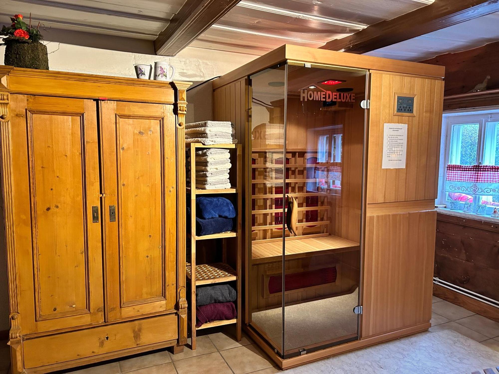 Rustikales Studio-Apartment Blockstube Im Haus Selma Grossschoenau Luaran gambar